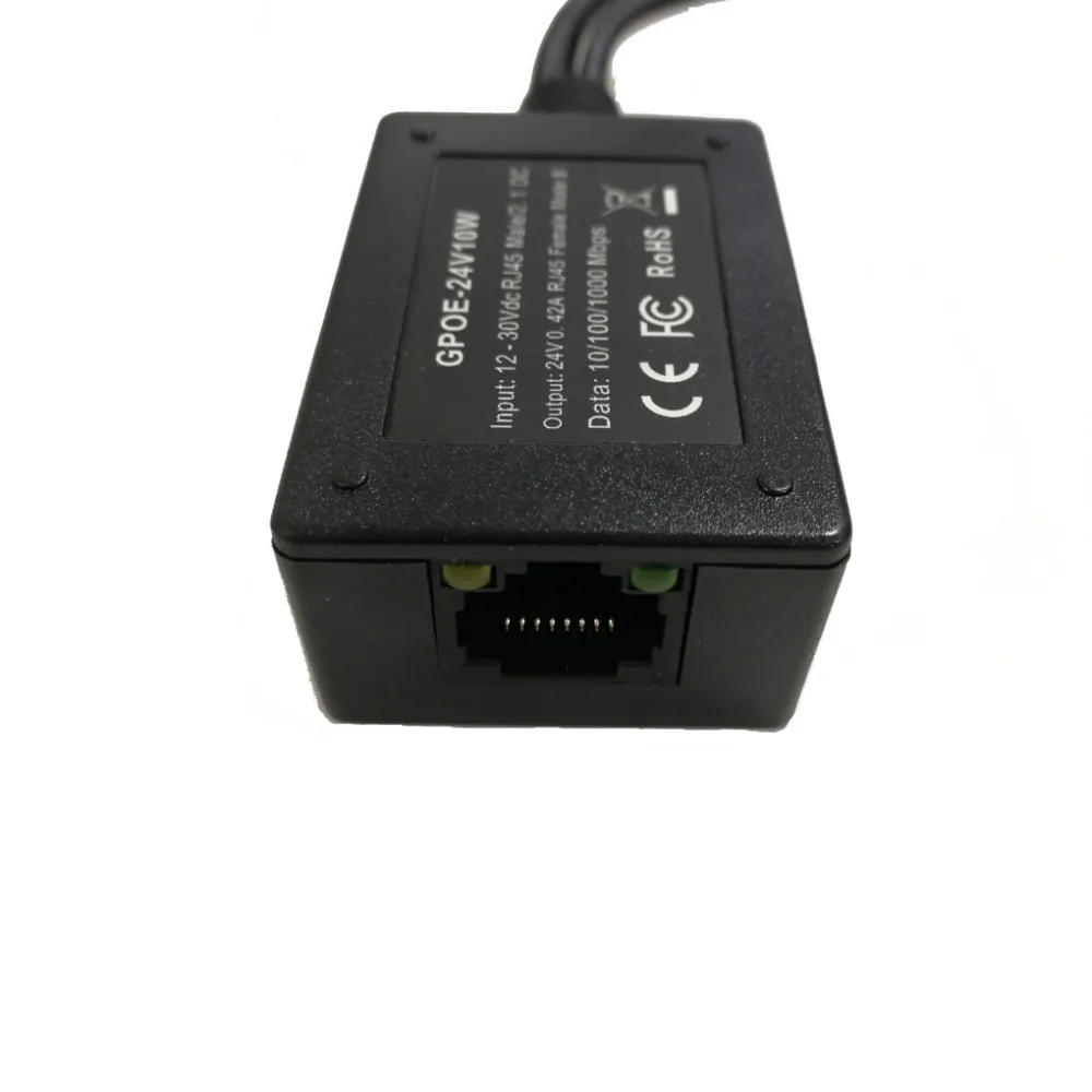 Gigabit Power over ethernet 24 вольт повышающий Инжектор PoE для Mikrotik/UbNT в продукт от солнечных
