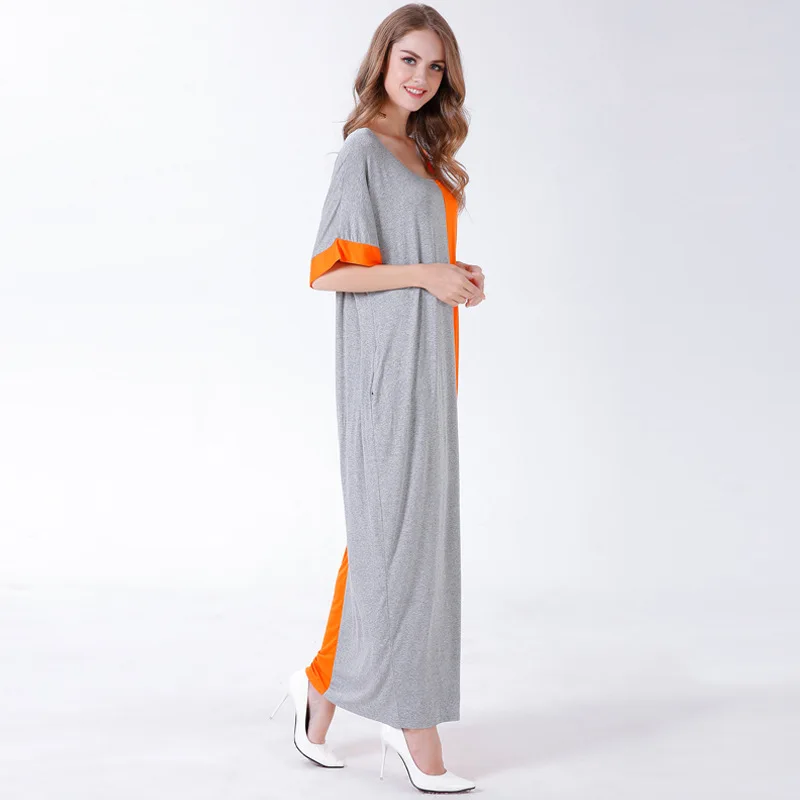 Мусульманская женская длинная ночная рубашка платье макси Abaya Jalabiya