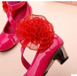 Для девочек на весну и осень Стильная детская обувь принцессы Модельные туфли из