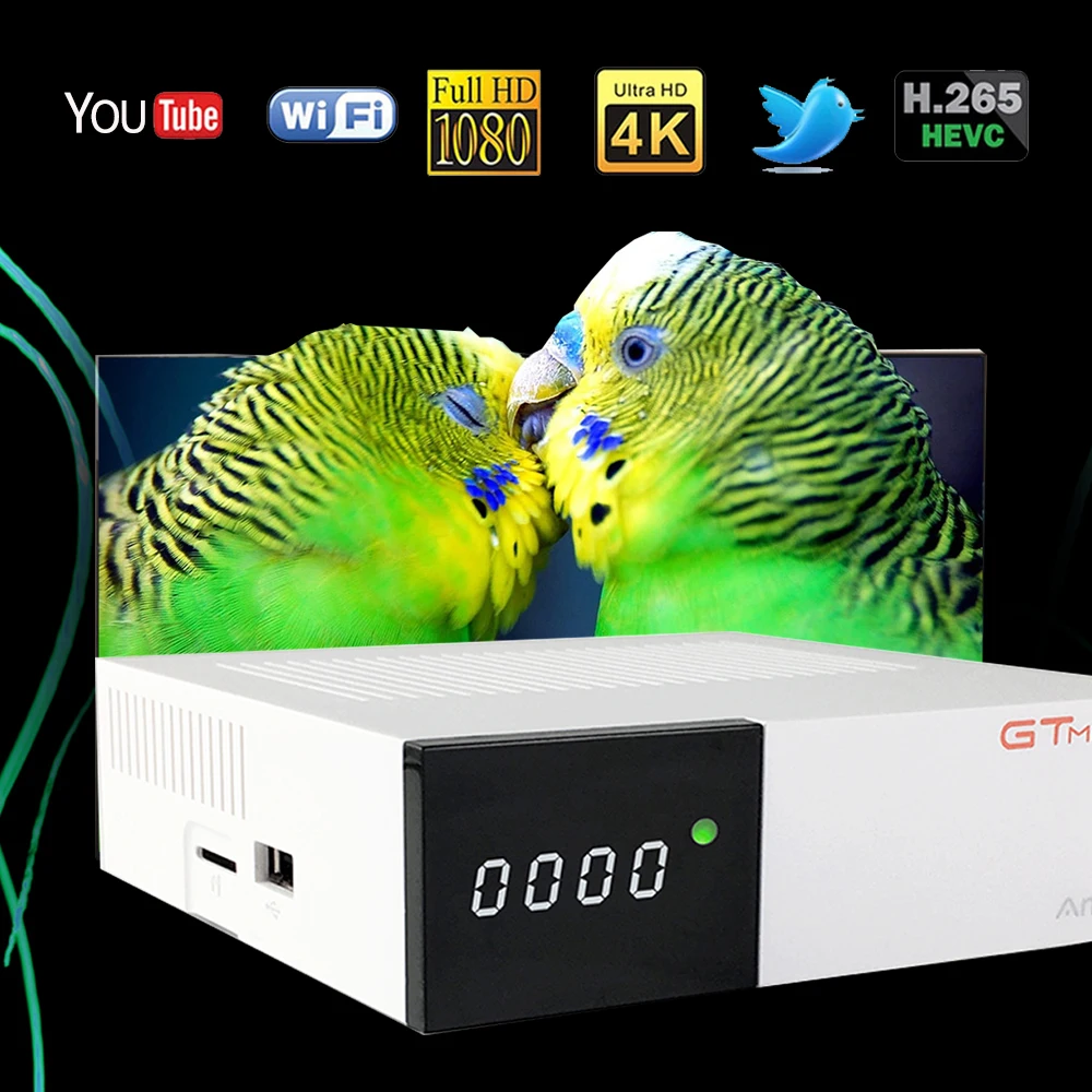 2 ГБ + 16 Android tv BOX GTmedia GTC с DVB-S2 DVB-C ISDB-T DVB-T2 спутниковый ТВ приемник К 4 к HDMI 0 Set-Top Box Media