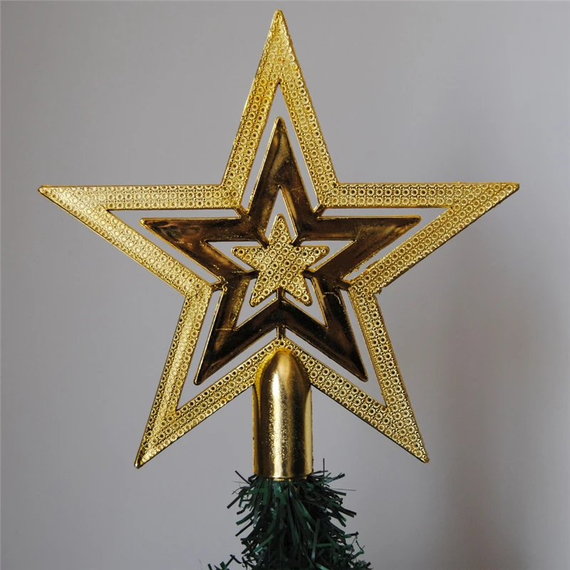PF Рождество елка Топпер Star Пластик Рождество Star дерево Топпер для Рождество стол Декор Красочные ремесло Xmas DIY Интимные аксессуары