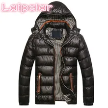 Laipelar New Men Winter Jacket Fashion Hooded Thermal Down Cotton Parkas Male Casual Hoodies Brand C