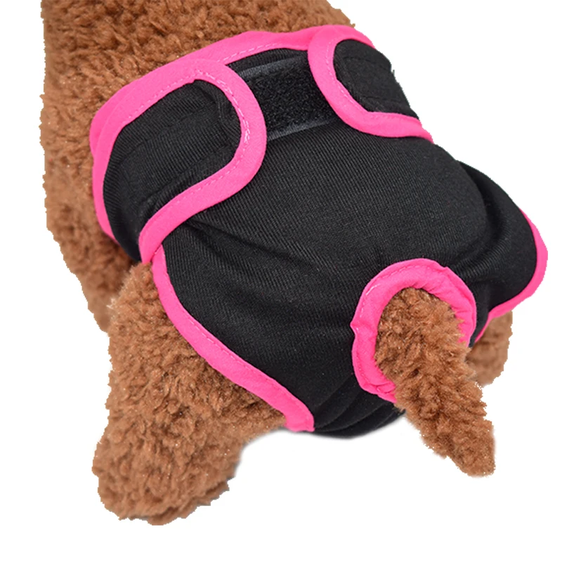

Pet Female Dog Physiological Pants Sanitary Diaper Washable Menstruation Underwear Briefs For Small Medium Girl Dogs Shorts