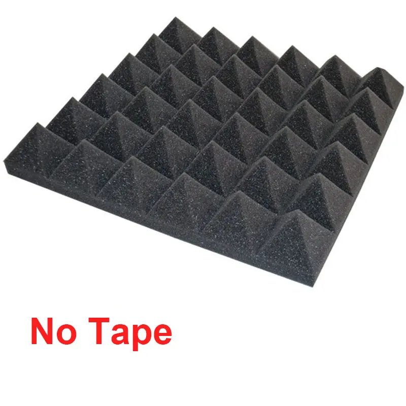 No tape 30x30x5 см звукоизоляция пена Студия Акустическая обработка Звукопоглощающая клиновая плитка Огнестойкая - Цвет: No tape