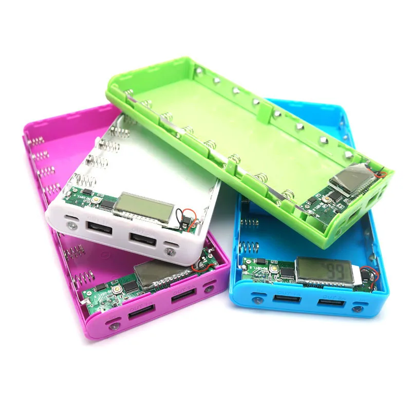 Чехол для мобильного телефона CHEZVOUS 8X18650 с ЖК дисплеем двойной USB зарядным