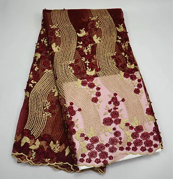 Pr261-7! Новые красивые белые французский чистая кружевной ткани модные африканские