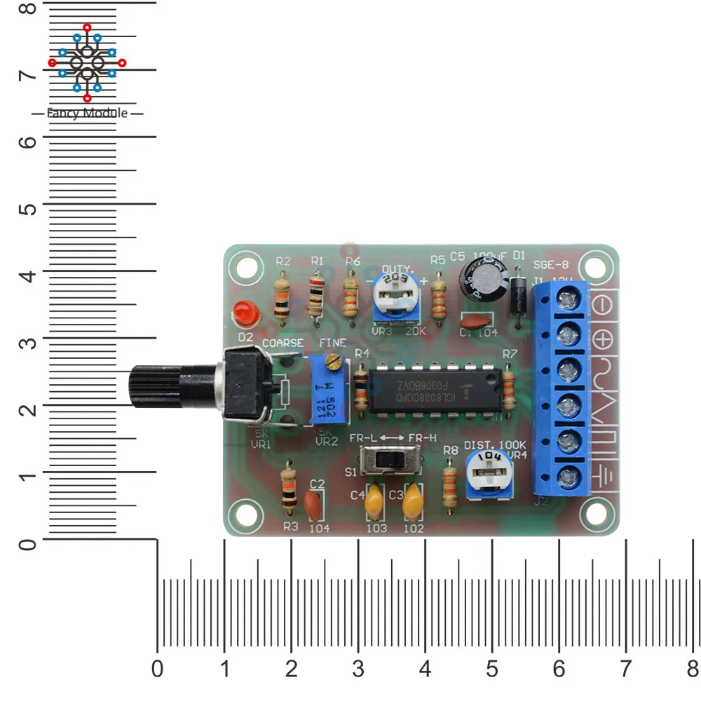 ICL8038 монолитная функция генератор сигналов модуль DIY Kit синус квадратный треугольник