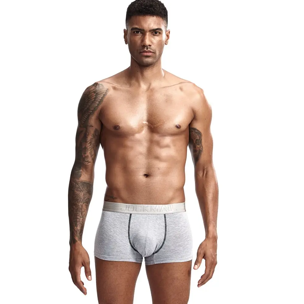JOCKMAIL, сексуальные мужские трусы-боксеры, с мешочком для пениса, u-образная выпуклость, модальное дышащее Мужское нижнее белье, трусы для геев, боксеры, мужские трусы