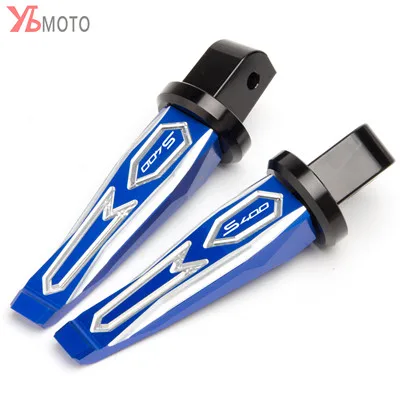 Blue Модные аксессуары для мотоцикла, ЧПУ, Пассажирские подножки, Задние подножки для KYMCO XCITING S 400 XCITINGS400 - Цвет: Blue