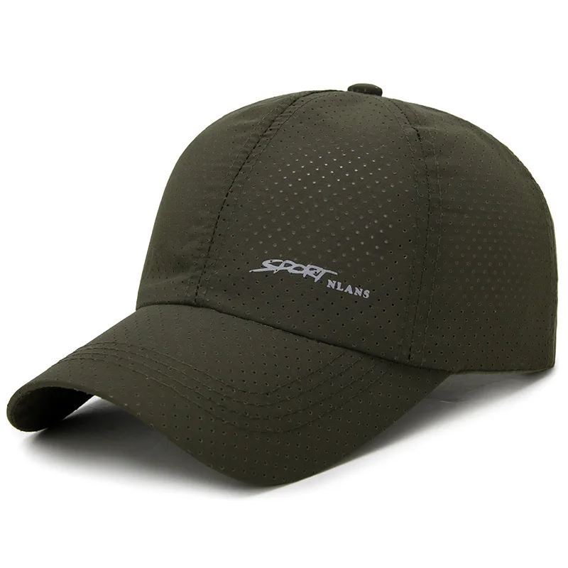 Бейсболка Snapback однотонная быстросохнущая дышащая сетчатая солнцезащитная Кепка