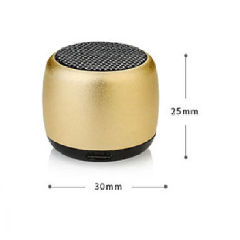 Металлическая Супер Мини Беспроводная bluetooth колонка портативная маленькая