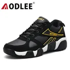 AODLEEмужские кроссовки; Повседневная обувь; Кожаная мужская обувь для пары; Повседневные Дышащие мужские кроссовки; tenis masculino adulto