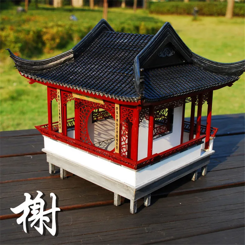 Набор для деревянных построек городской павильон деревянный набор