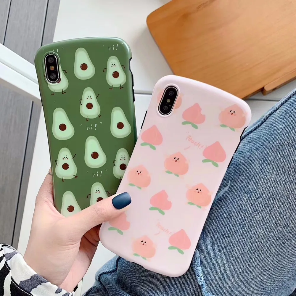 Small waist shape fruits Total package side soft and ultrathin For iphone 6 plus 7 8 7P 8P X XS Max XR Phone Case |
