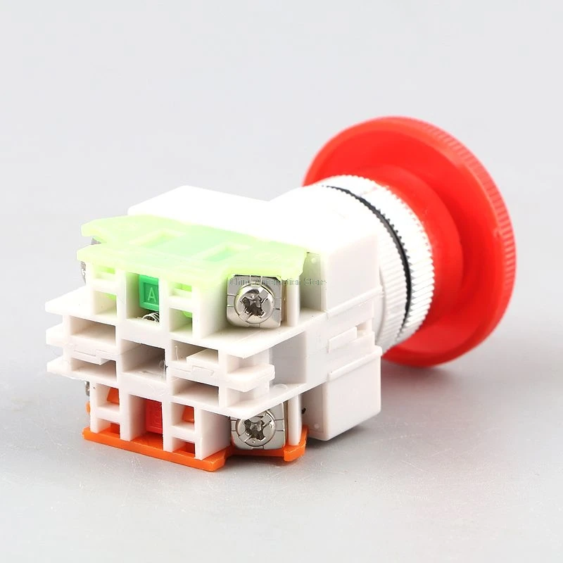 1 шт. Кнопка стоп выключатель гриб NO + NC 660V 10A LAY37 11ZS|nc switch|nc no |