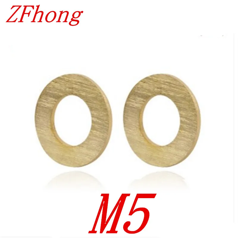 200 шт. M5 x 9 мм 10 14 латунная плоская шайба прокладка|washer gasket|brass flat washerflat washer |