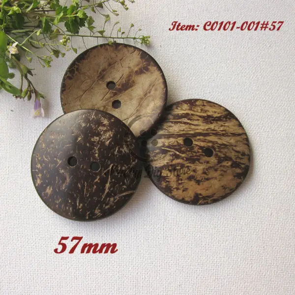 

Большие пуговицы, 30 шт., 57 мм, Кокосовая ткань, декоративные аксессуары для скрапбукинга, 2 отверстия