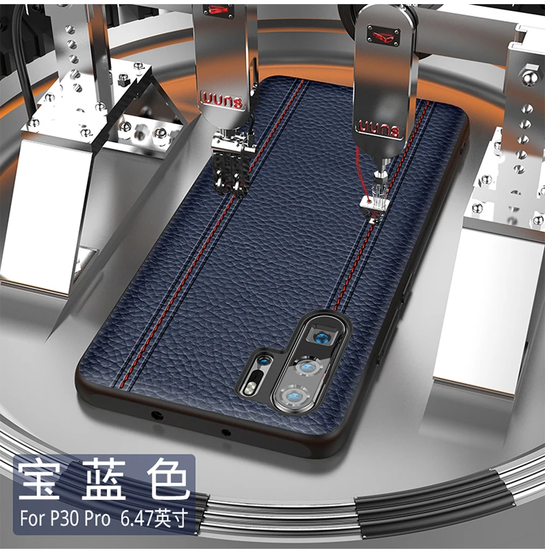 Genuine Leather Luxury Case For Huawei P30 PRO P30PRO Cowhide Full Protective Cover Support adsorption magnet |