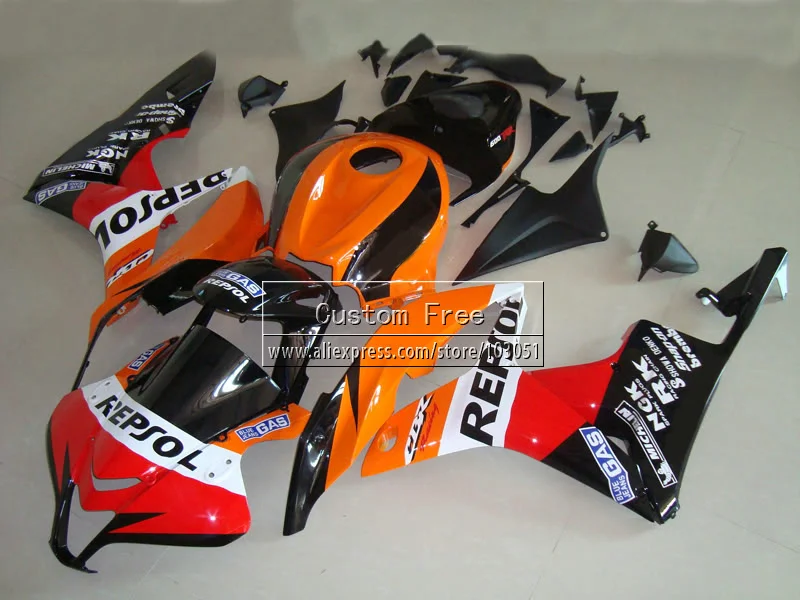 

ABS Injection fairings kit for Honda 600 RR fairing 2007 2008 CBR 600RR CBR 600 RR 07 08 repsol motorcycle hulls kits&seat cowl