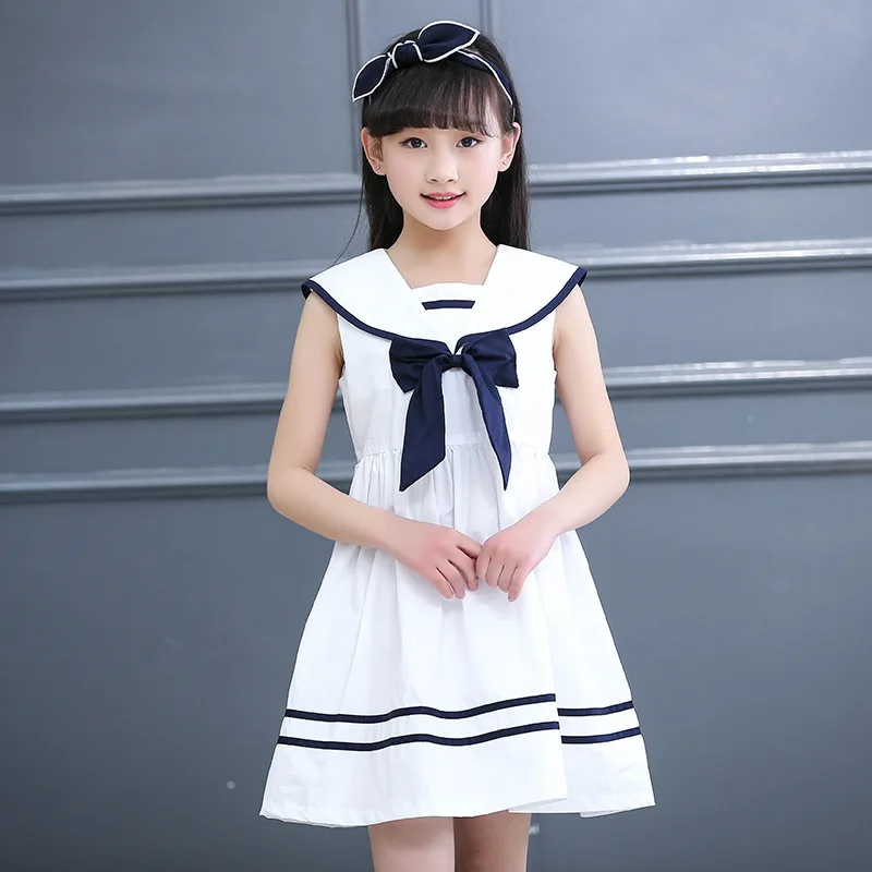 2017 новое детское платье в духе колледжа летнее школьное для девочек детская
