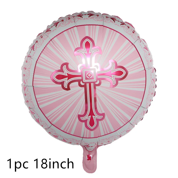 1pc Новые воздушные шары из фольги, пасхальные латексные шары, крестины для первого причастия, евхаристские религиозные вечерние украшения Иисуса пятидесятника - Цвет: 1pc