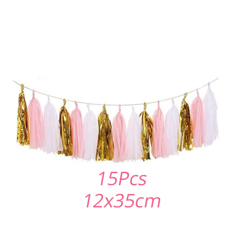 1set tassel 1 комплект одноразовые наборы посуды для вечеринки Единорог тематический день рождения девичьи вечерние украшения детская игрушка в ванную Единорог принадлежности - Цвет: 1set tassel
