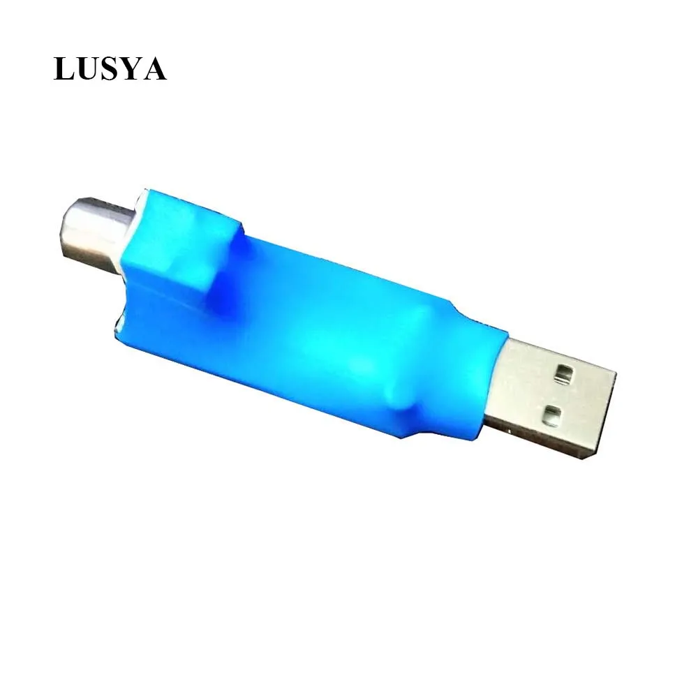 Lusya 1 шт. Портативный USB для цифрового коаксиального волокна выход SPDIF