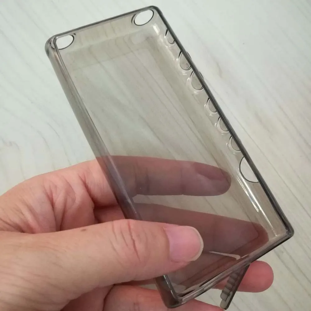 Clear Gray Чехол из ТПУ для бега Camel, чехол для sony Walkman NW-ZX300 NW-ZX300A NW ZX300, 16 ГБ, 32 ГБ, 64 ГБ, чехол с пленкой на руку - Цвет: Clear Gray