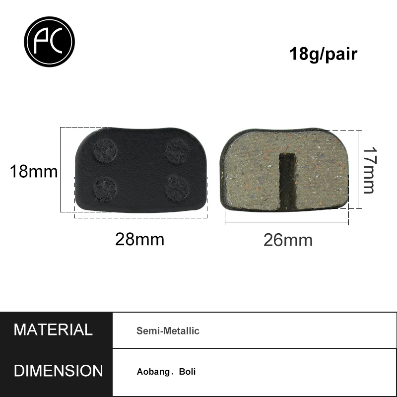Велосипедные полимерные гидравлические дисковые Тормозные колодки для Aobang Boli 4