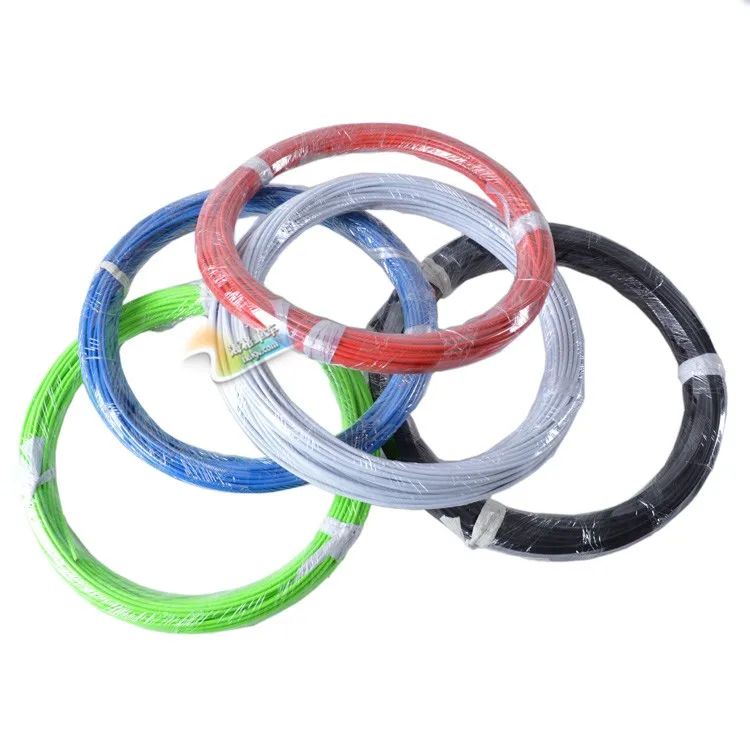Multi-color 100 meters bulk bicycle brake line tube hose transmission shift line cable wire feeding tube with 200 caps