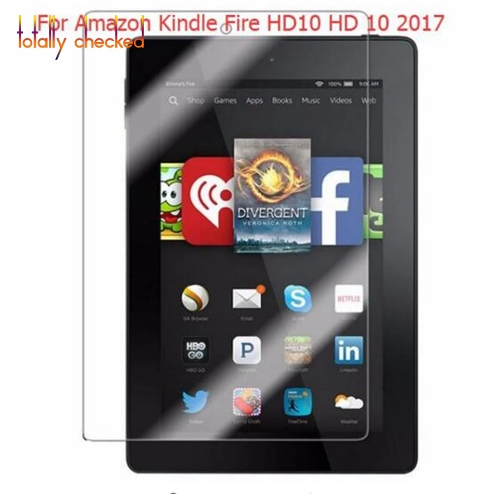 9 H закаленное Стекло Экран протектор фильм для Amazon Kindle Fire HD10 HD 10 2017 1 &quotTablet +