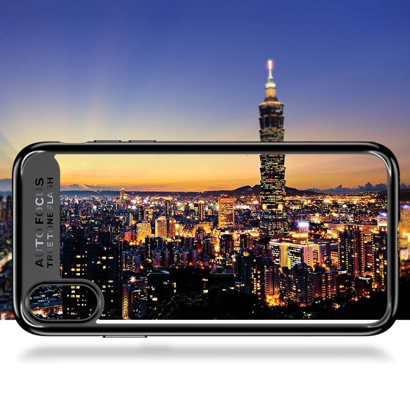 Чехол для iPhone X полная защита USAMS ТПУ и акриловая прозрачная задняя крышка чехлы