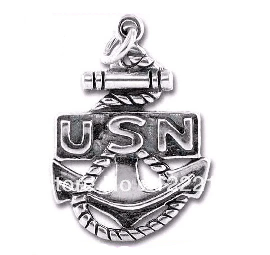 Сплав серебро USN буквы ювелирные украшения подвеска шармы (H100108)|charm scarfs|charm popcharms uk
