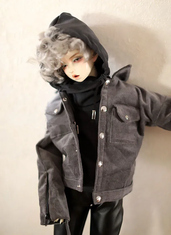 Кукольное пальто 1/4 BJD дымчато серый цвет куртка бомбер для размера SD17 POPO68 Размер
