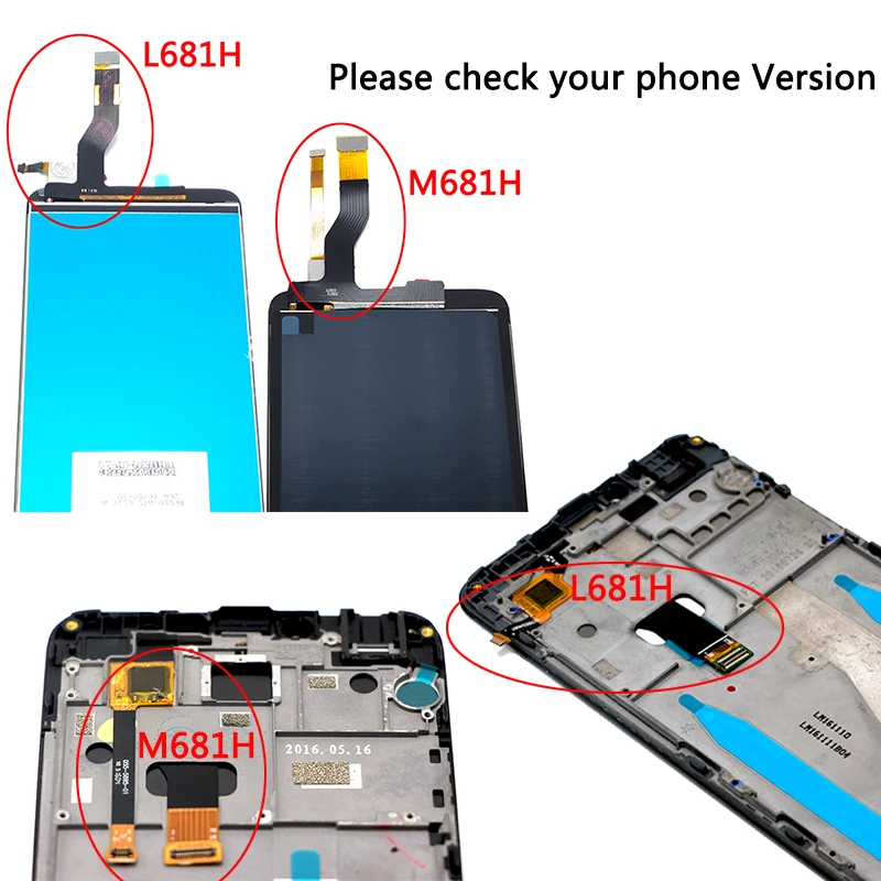 Meizu m3 note L681H ЖК дисплей дигитайзер сенсорный экран Запасные части для мобильного
