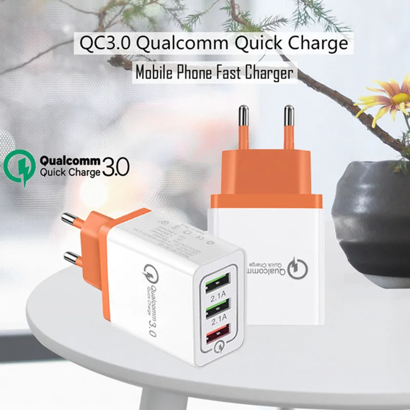 Зарядное устройство USB quick charge 3 0 для iPhone X 8 7 iPad быстрое настенное зарядное Samsung S9/S8