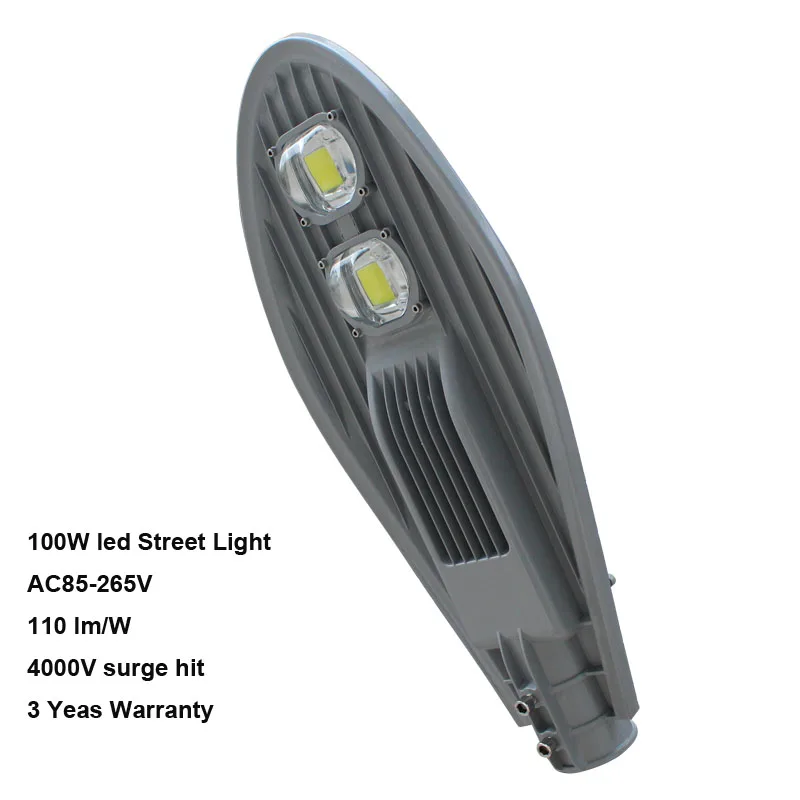 

LED street light 100w AC 85-265V 130-140 lm per watt