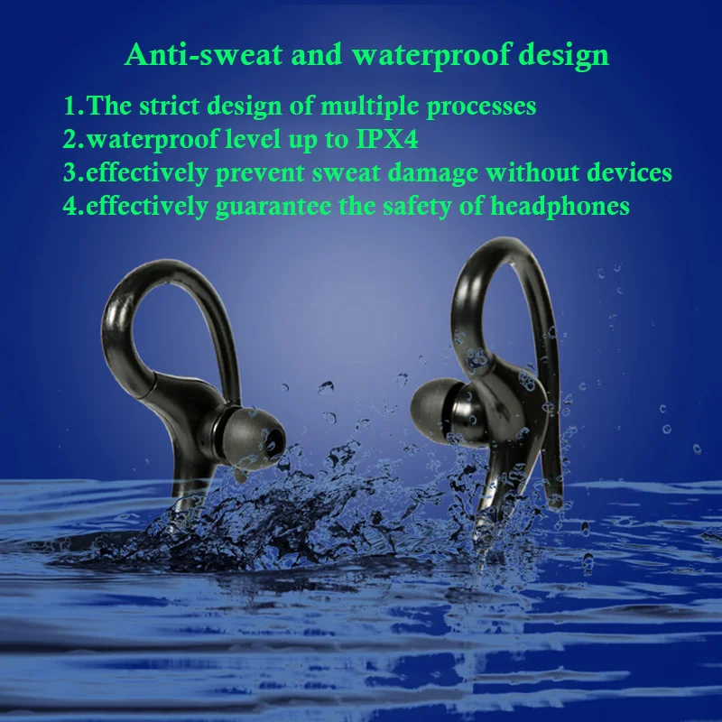 Showkoo IPX4 Водонепроницаемый Спорт Bluetooth с микрофоном гарнитура для наушников samsung s9