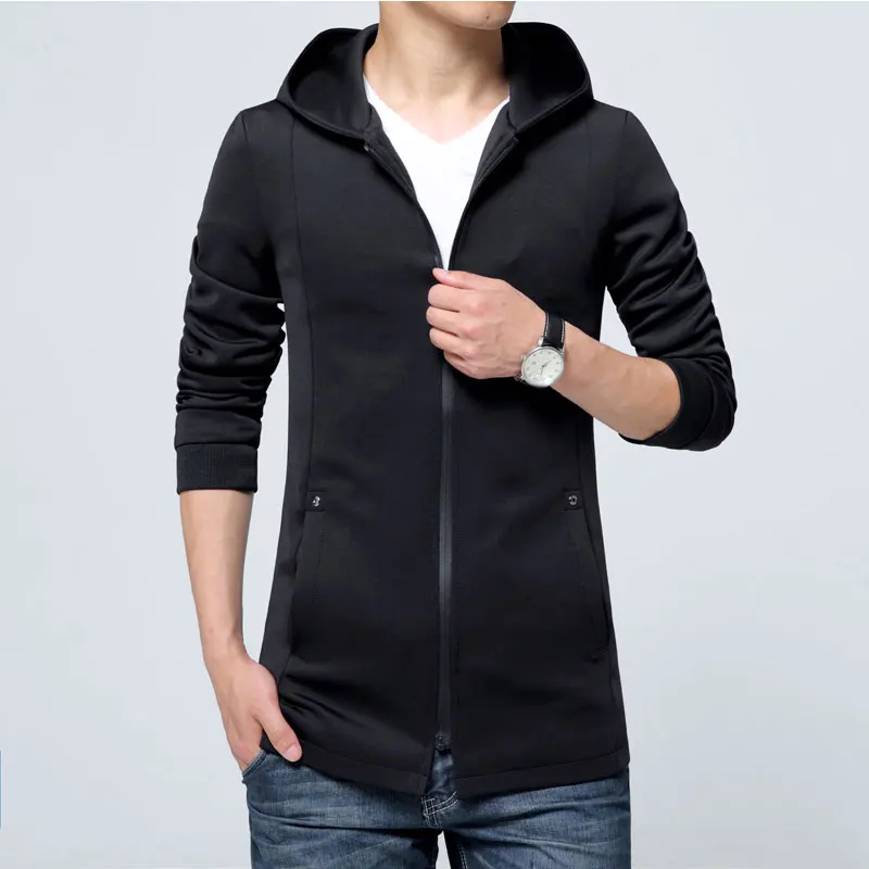 Солидный Мужчина Зимняя Куртка 2016 Новая Мода Зимнее Пальто Полиэстер С Длинным