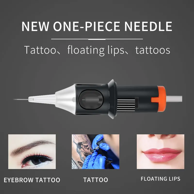 Tattoo Cartridge Needle 10PCS RL/M1/RM Professional Disposable Semi-Permanent Eyebrow Lip Makeup Needles For Machine Pen - купить по