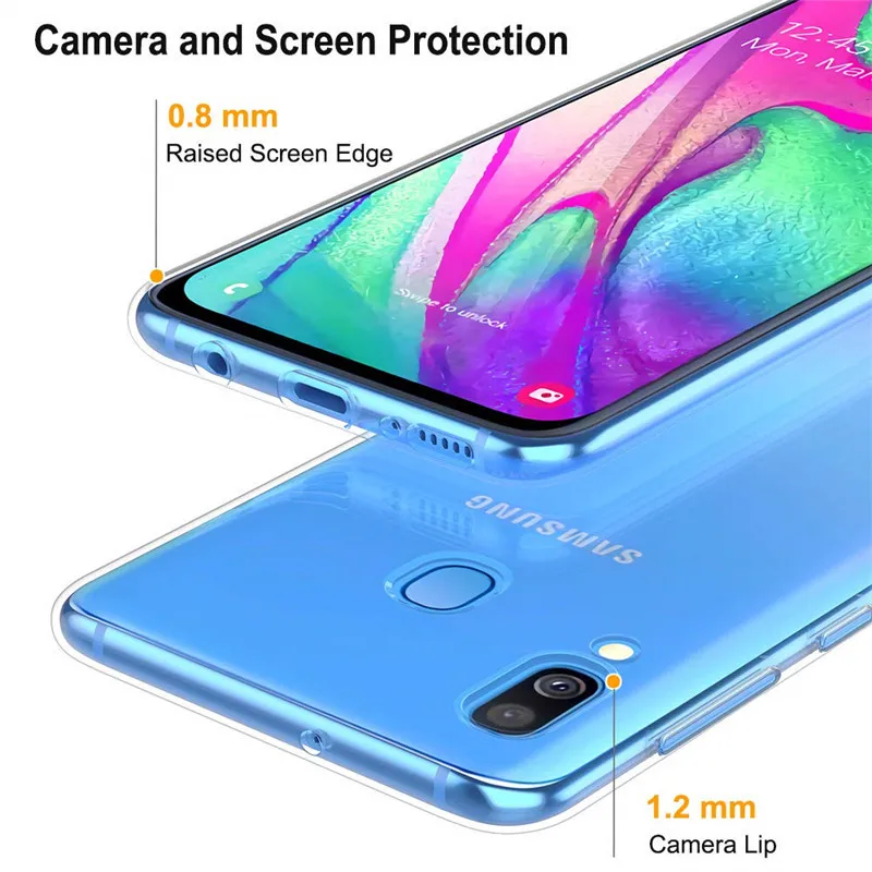 Чехол для Samsung A80 чехол A90 из мягкого ТПУ силикона задняя крышка телефона Galaxy A 80