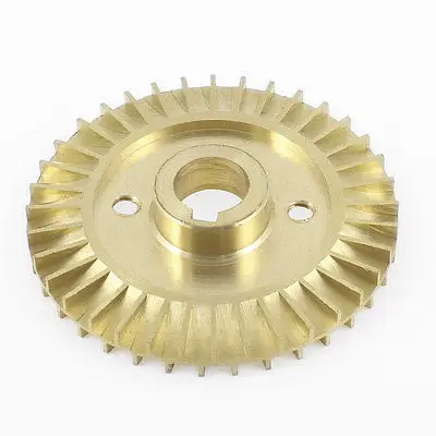 

12mm Thickness 60mm OD 36 Teeth Brass Water Pump Impeller Copper Tone