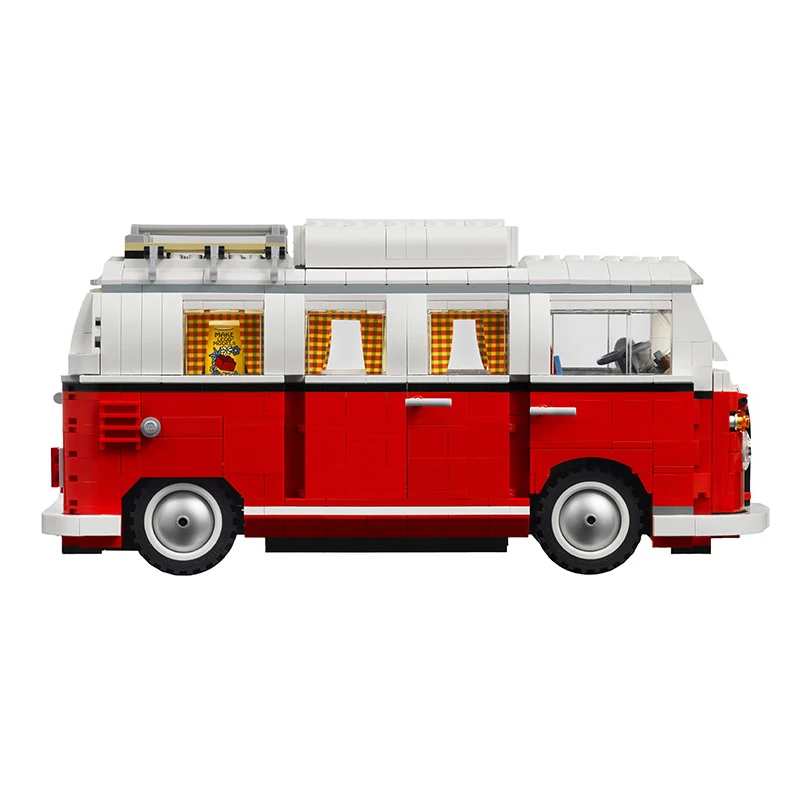 1334 шт T1 Camper Van Car City Compatibie Legoings Строительные блоки Набор игрушек DIY Развивающие