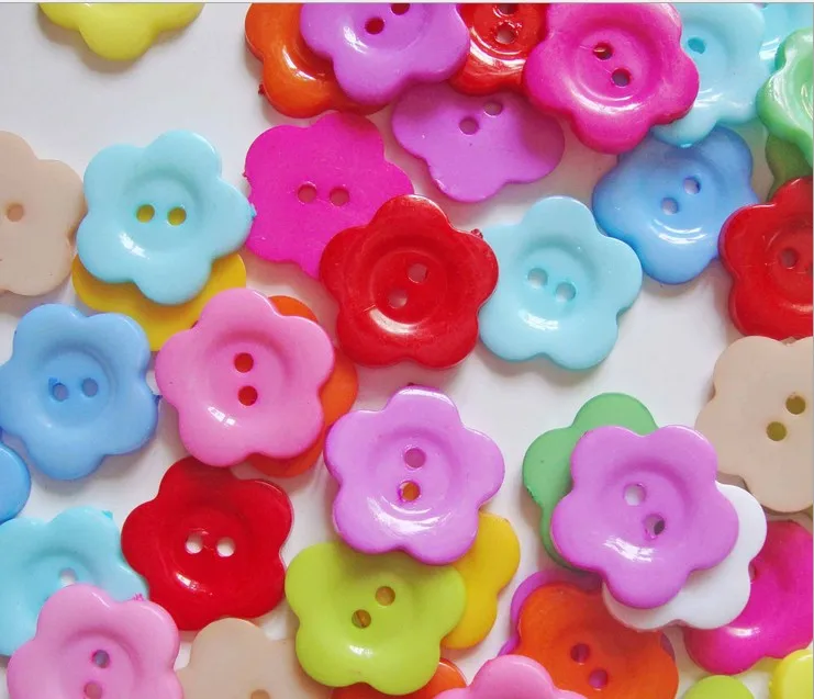 Пуговицы полимерные с 2 отверстиями 100 шт. | Дом и сад