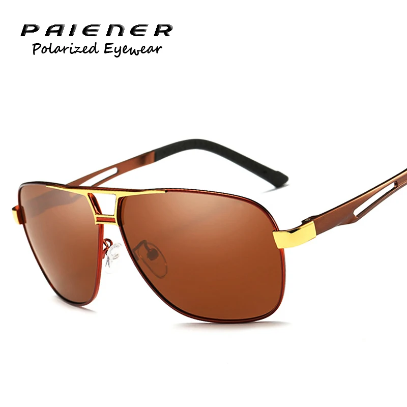 Роскошные брендовые дизайнерские поляризованные солнцезащитные очки PAIENER