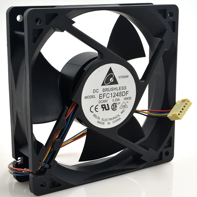 

SSEA New cooling fan for Delta EFC1248DF 12032 48V 0.33A 12cm 120*120*38