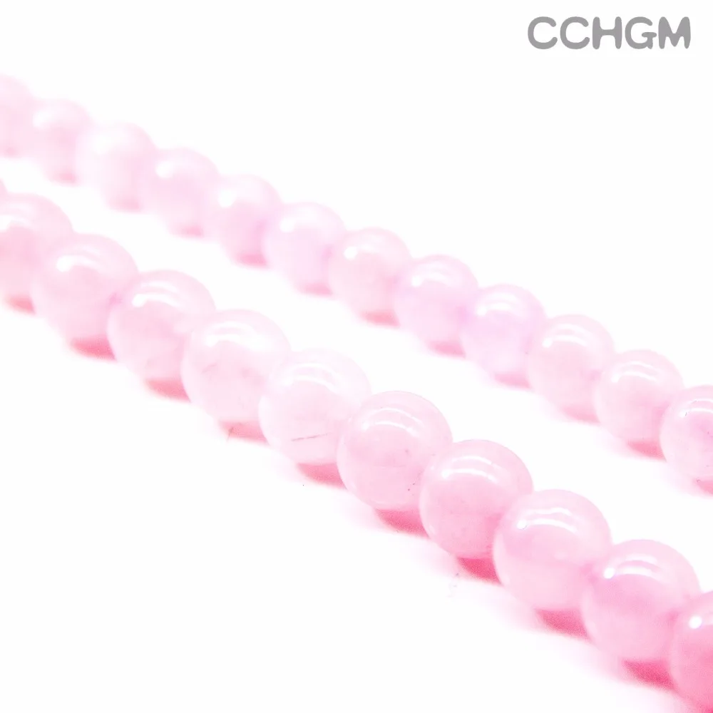 

CCHGM Hot Sale Wholesale Polished Natural Rose Pink Quartz Stone Beads For Jewelry Making DIY Bracelet Necklace 4/6/8/10/12/14mm