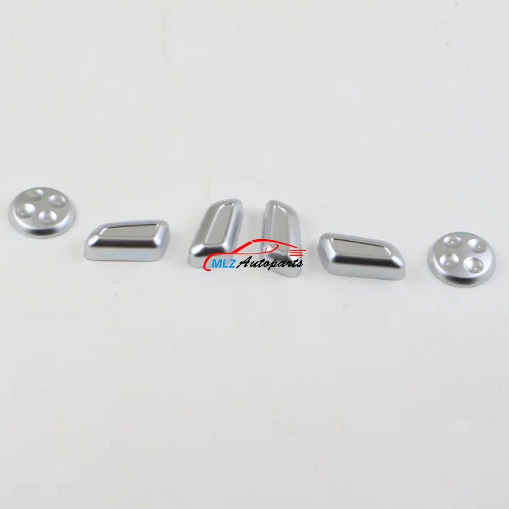 Car Front Seat Side Adjustment Button Knob Decoration Cover Trim 6PCS For Audi A4 B9 8W 2017 | Автомобили и мотоциклы
