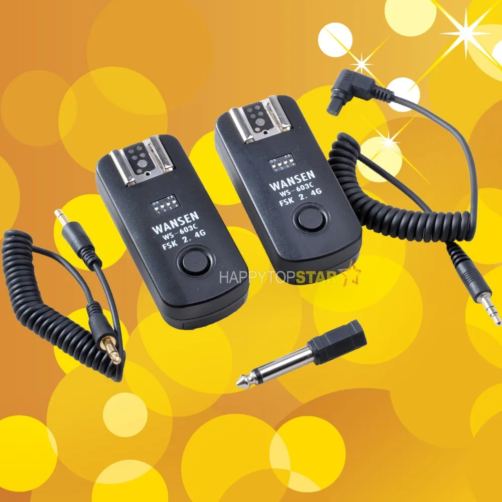 Бесплатная доставка беспроводной дистанционный триггер вспышки для Canon C3