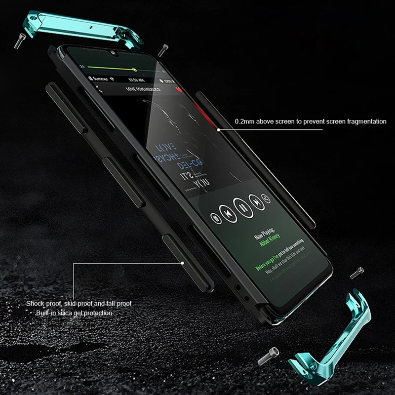 Чехол с металлической рамкой для huawei p30 PRO, чехол с металлическим бампером, пластиковый Роскошный чехол для телефона huawei p30 pro, Жесткий Защитный матовый чехол из ТПУ